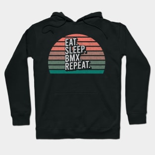 Vintage Retro Quote Eat Sleep Repaet Inspiration Hoodie